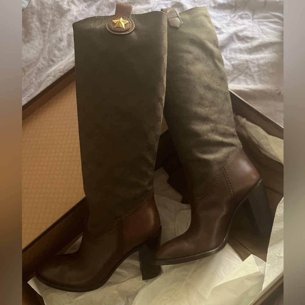 EUC Gucci “Major” brown boots size 37C